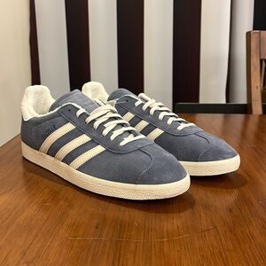 Adidas Gazelle EE5500 Shoes Sneakers Suede Terrycloth Tech Ink Blue Mens Sizes